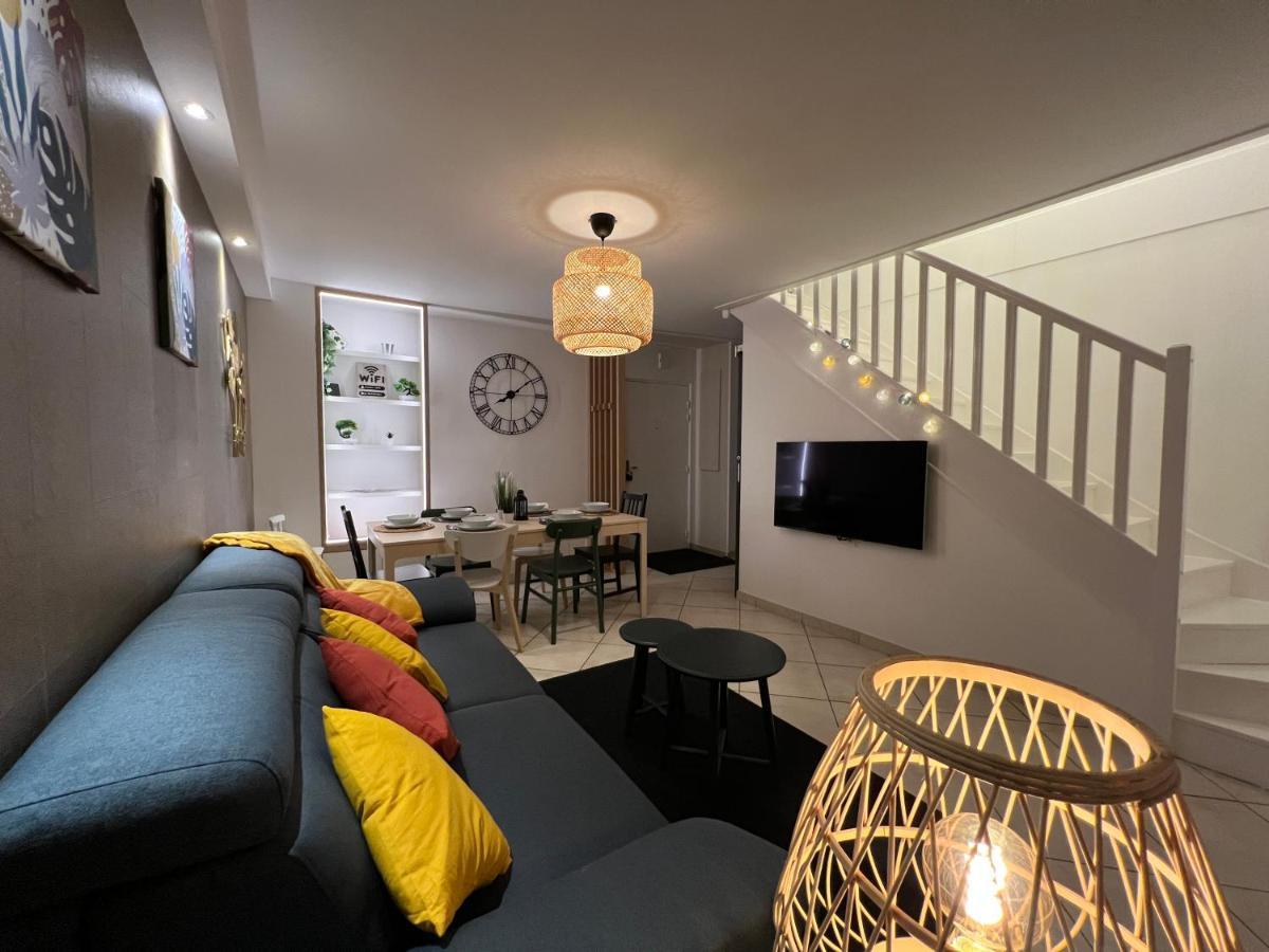 T3 Flat Moderne Sur 2 Etages Metro Parking Free Entrance Autonome Apartment Rouen Ngoại thất bức ảnh